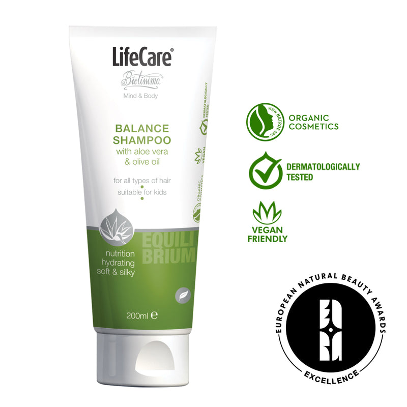 Șampon cu aloe vera și ulei de măsline BIO, EQUILIBRIUM